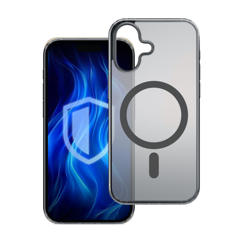 Puzdro 3MK Frosty MagCase pre Apple iPhone 16 Plus, čierne