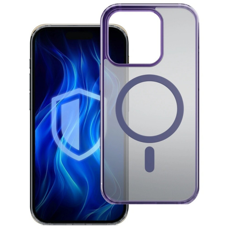 3MK Frosty MagCase MagSafe puzdro na smartfón pre Apple iPhone 13 Pro, fialové