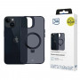 3MK Smoke Case Mag&Stand MagSafe puzdro na smartphone s stojanom pre Apple iPhone 14 Plus, čierne
