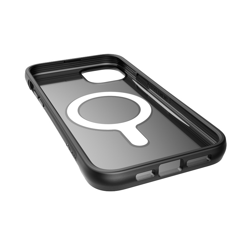 X-Doria Raptic Clutch MagSafe puzdro pre Apple iPhone 14 Plus / 15 Plus, čierne