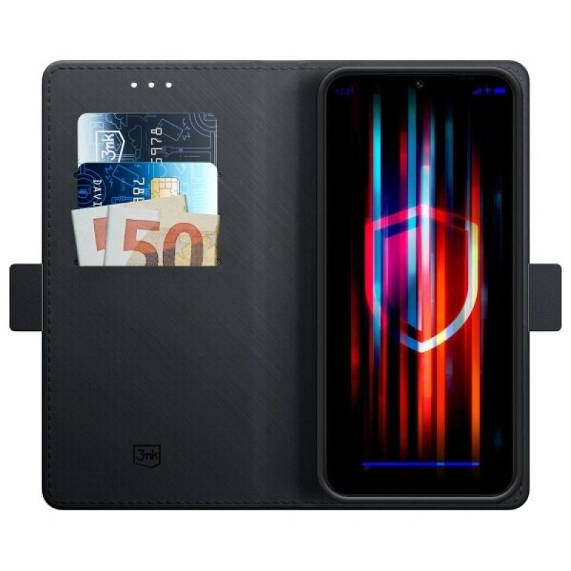 3MK Wallet Case pre Samsung Galaxy A16, čierne