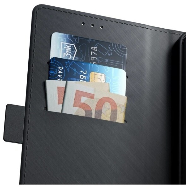3MK Wallet Case pre Samsung Galaxy A16, čierne