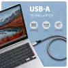 Goobay AXAGON ADE-AM30 USB-A Gigabit Ethernet adaptér s integrovaným 3 m CAT6 káblom, RJ-45