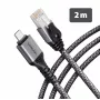 Goobay AXAGON ADE-CM20 USB-C Gigabit Ethernet adaptér s integrovaným 2 m CAT6 káblom, RJ-45