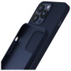 3MK Silicone Case pre Apple iPhone 16 Pro Max, tmavomodré