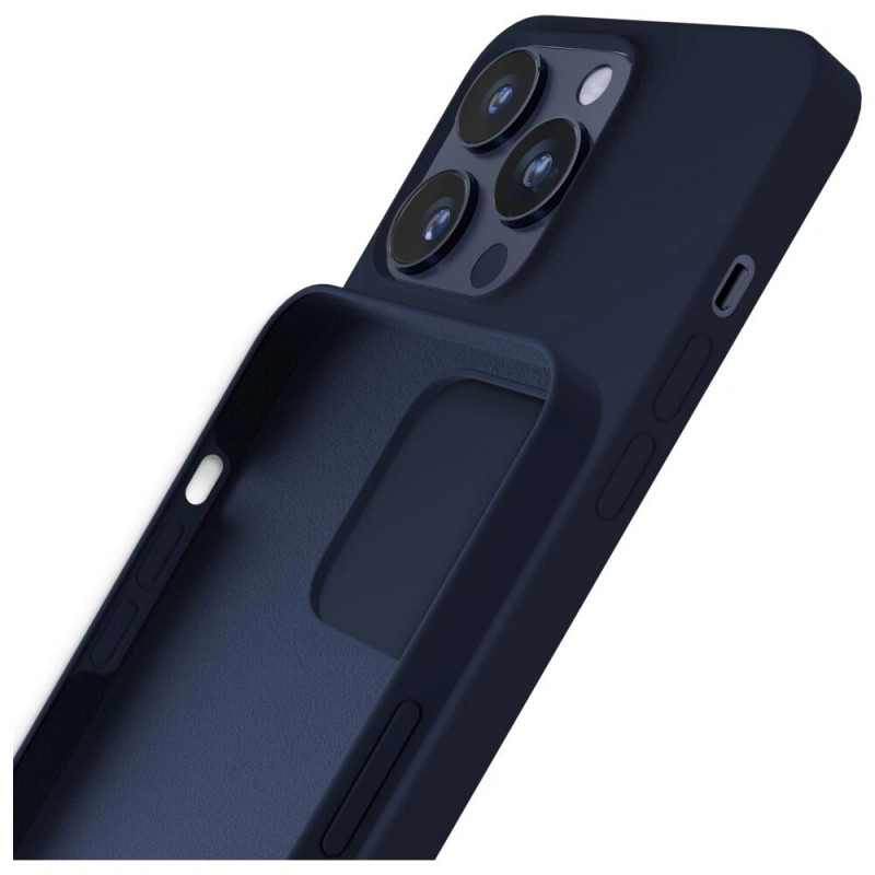 3MK Silicone Case pre Apple iPhone 16 Pro Max, tmavomodré
