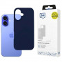 3MK Silicone Case pre Apple iPhone 16 Plus, tmavomodré
