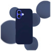 3MK Silicone Case pre Apple iPhone 16 Plus, tmavomodré