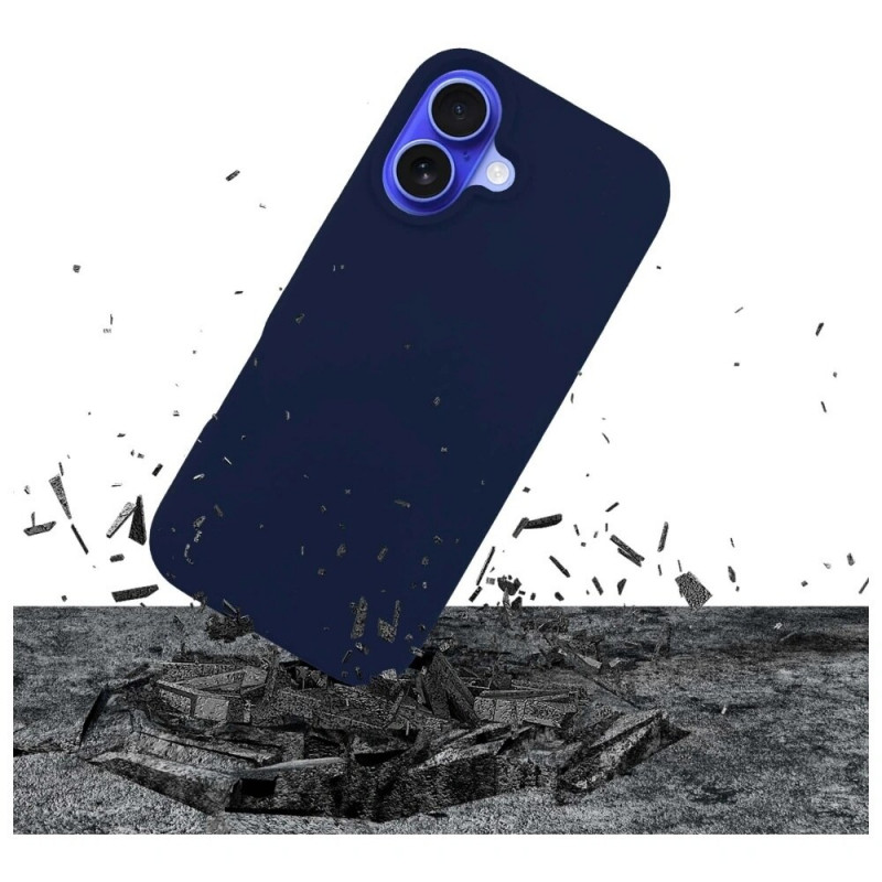 3MK Silicone Case pre Apple iPhone 16 Plus, tmavomodré