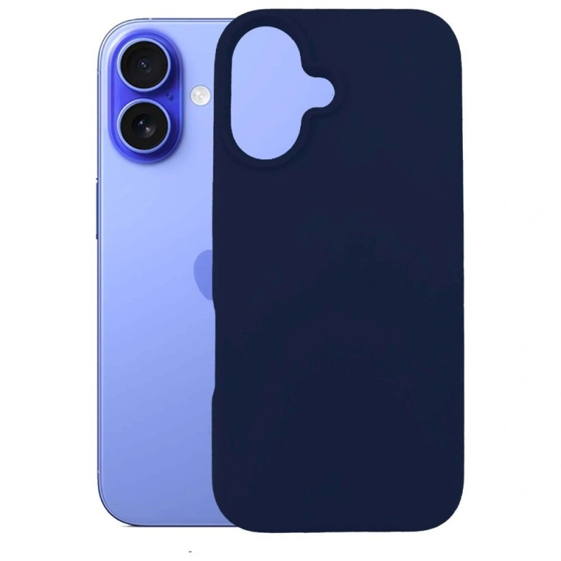 3MK Silicone Case pre Apple iPhone 16 Plus, tmavomodré