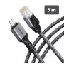 Goobay AXAGON ADE-CM50 USB-C Gigabit Ethernet adaptér s integrovaným 5 m CAT6 káblom, RJ-45