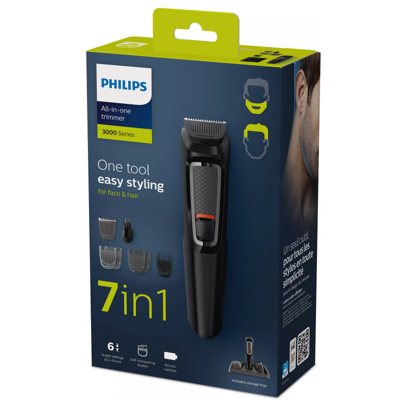 Philips Series 3000 MG3721/14 Multifunkčný strihač, čierny
