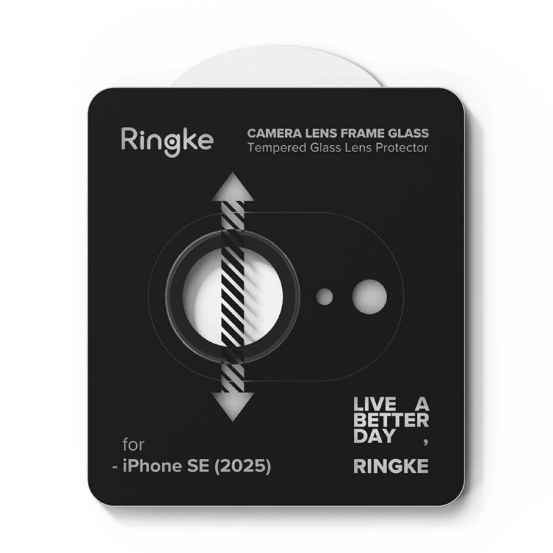 Ringke Camera Frame Protector pre Apple iPhone 17e / 16e, čierna (2 ks)