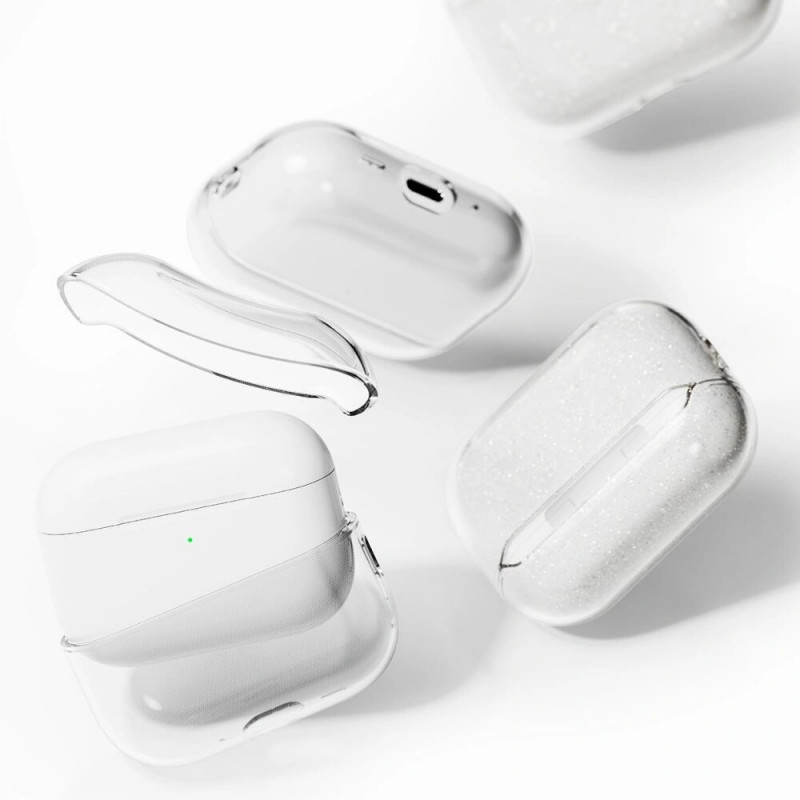 Ringke Air puzdro pre Apple AirPods Pro 3, trblietavé priehľadné