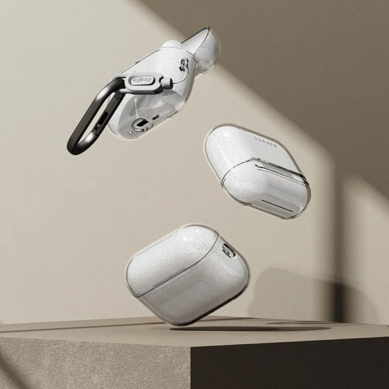 Ringke Air puzdro pre Apple AirPods Pro 3, trblietavé priehľadné