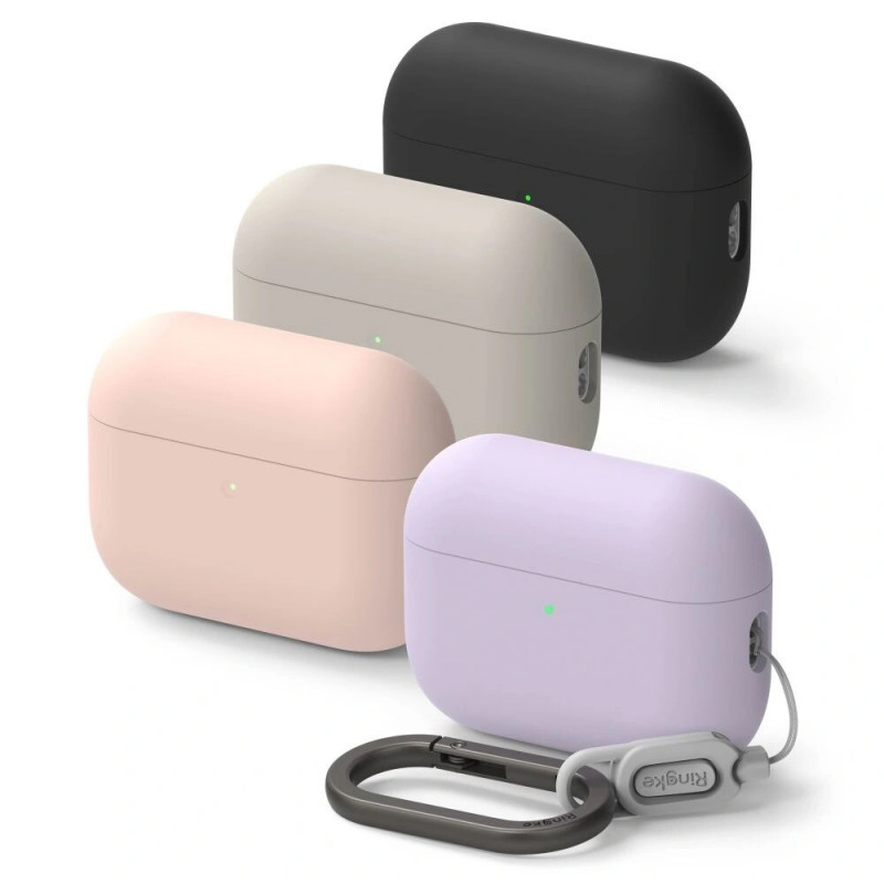 Ringke silikónové puzdro pre Apple AirPods Pro 3, Stone (béžová)