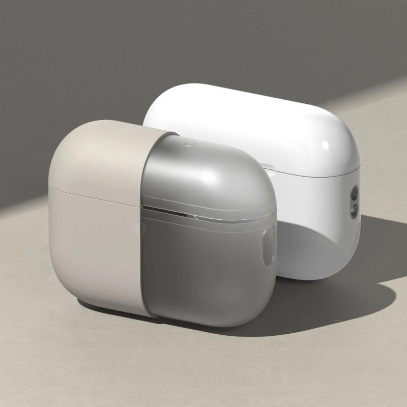 Ringke silikónové puzdro pre Apple AirPods Pro 3, Stone (béžová)