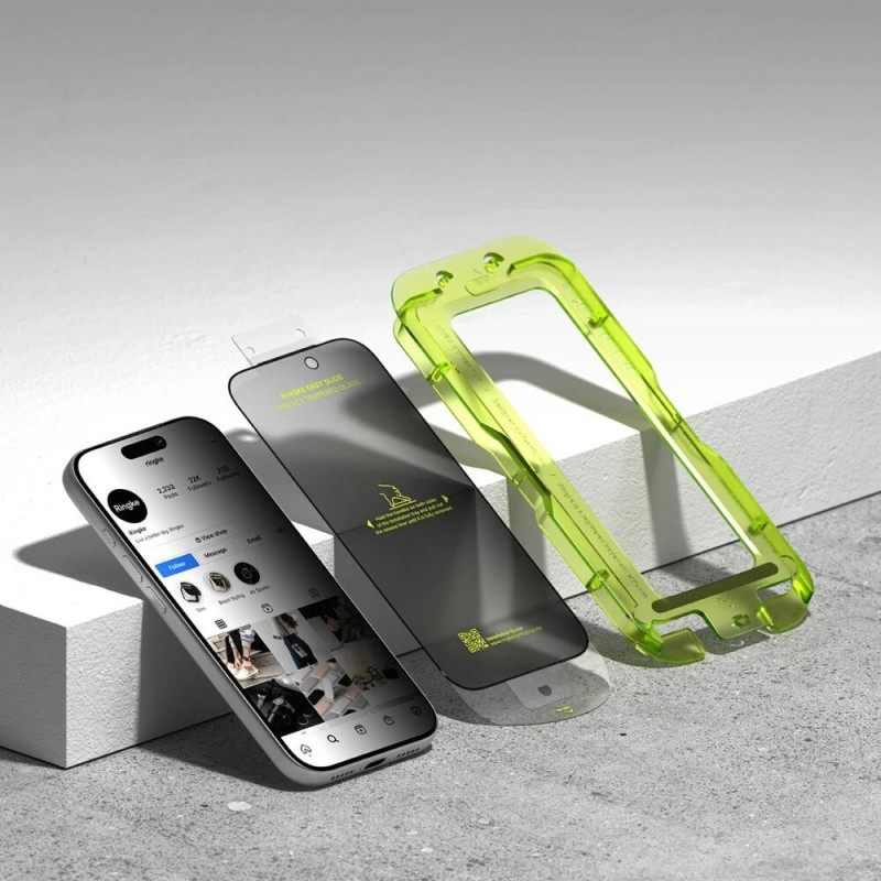 Ringke Easy Slide Privacy temperované sklo pre Apple iPhone 17 Pro Max (2 ks)
