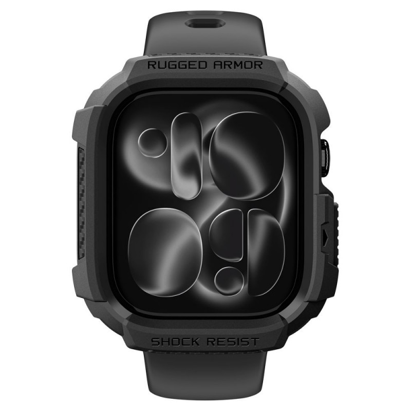 Spigen Rugged Armor ACS11886 puzdro pre Apple Watch 12 46 mm, matná čierna