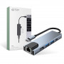 Tech-Protect V3 5in1 USB-C hub, sivý
