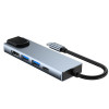 Tech-Protect V3 5in1 USB-C hub, sivý