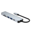 Tech-Protect V4 6-in-1 USB-C hub, sivý