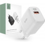 Nástenná nabíjačka Tech-Protect C20W s 2 portmi, USB-C PD 20W a USB-A QC 3.0, biela