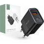 Tech-Protect C30W 2-portová nástenná nabíjačka, USB-C PD 30W a USB-A QC 3.0, čierna