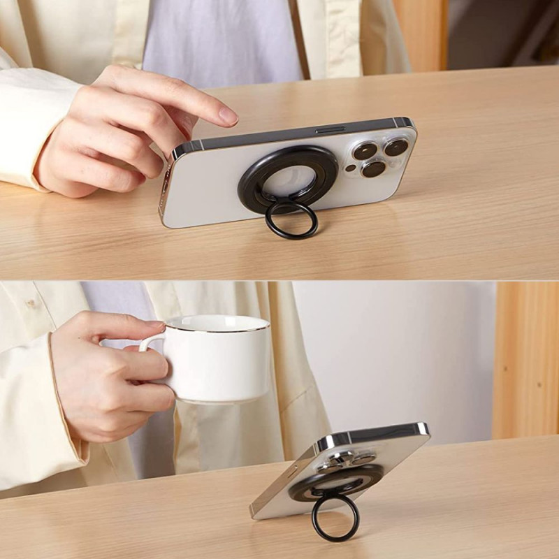 Tech-Protect Magnetický MagSafe prsteň na telefón, sivý