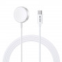 Tech-Protect UltraBoost magnetická nabíjačka pre Apple Watch, USB-C, 120 cm, biela