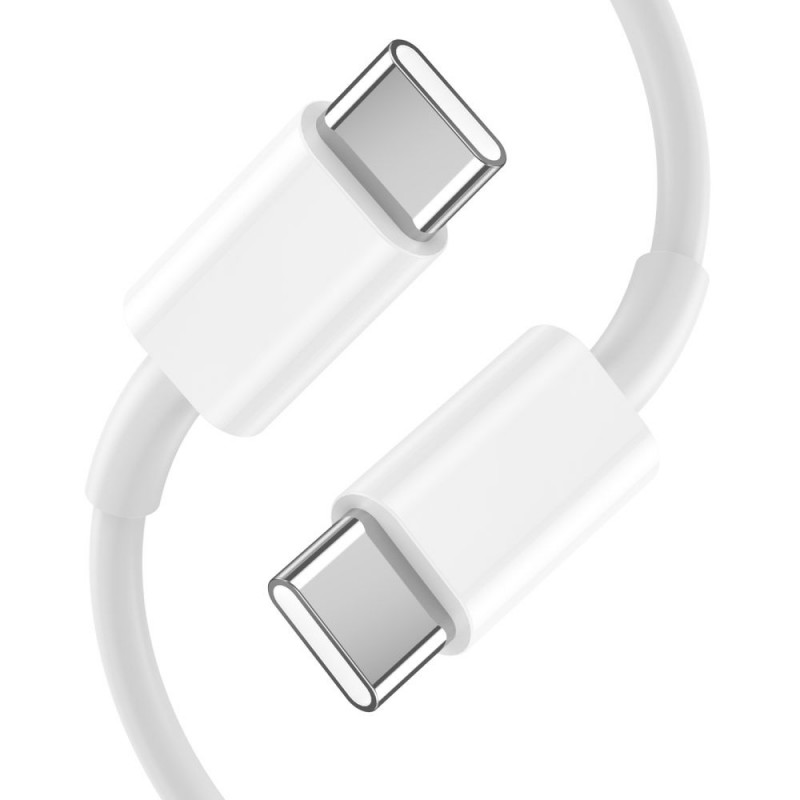 Tech-Protect C20W 2-portová nástenná nabíjačka PD 20W QC 3.0 s káblom USB-C, biela