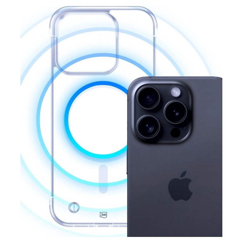 Puzdro na smartphone 3mk Just20g MagCase Apple iPhone 15 Pro, transparentné