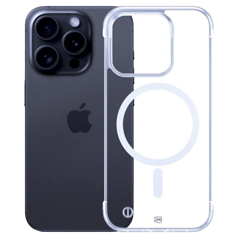 Puzdro na smartphone 3mk Just20g MagCase Apple iPhone 15 Pro Max, transparentné