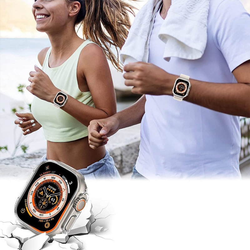 Puzdro Tech-Protect Defense360 pre Apple Watch Ultra 1 / 2 / 3 49 mm, priehľadné