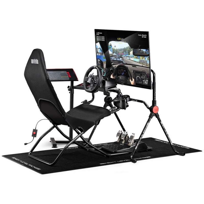 Next Level Racing GTLite Air skladací kokpit, SIMAERO mesh, čierny