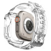 Spigen Rugged Armor Pro remienok s puzdrom pre Apple Watch Ultra 49 mm, priehľadný