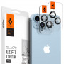 Spigen Optik.tR EZ Fit ochranný kryt objektívu fotoaparátu pre Apple iPhone 14 / 14 Plus / 15 / 15 Plus, čierny (2 ks)
