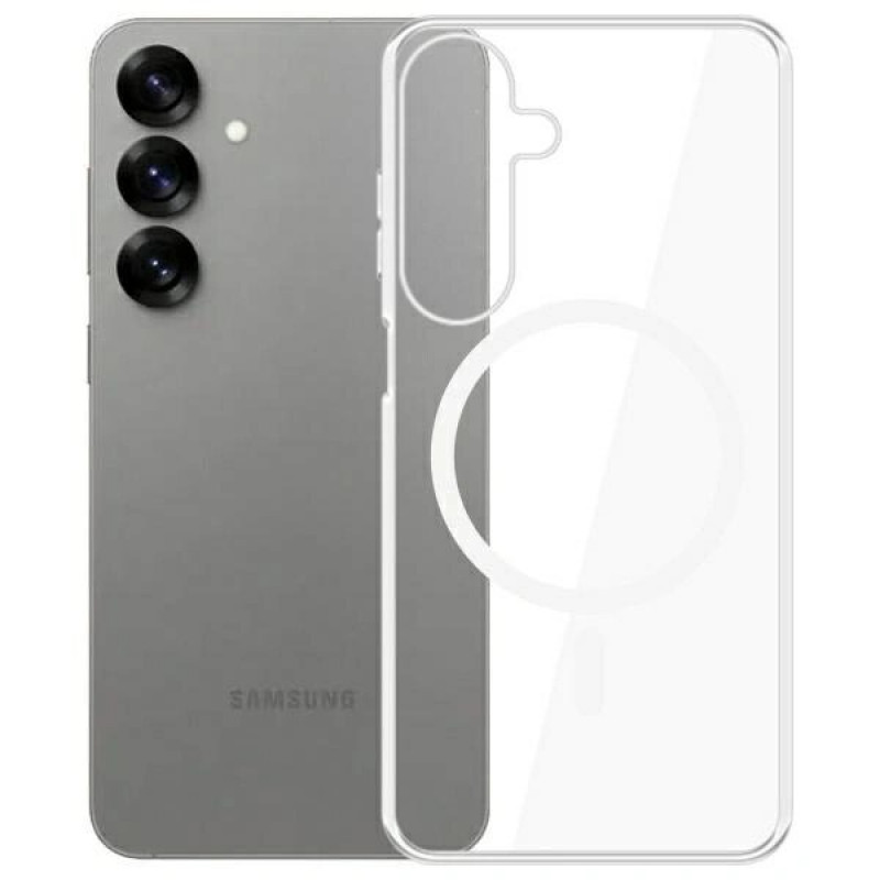 3MK Clear MagCase pre Samsung Galaxy S25+, MagSafe, transparentný