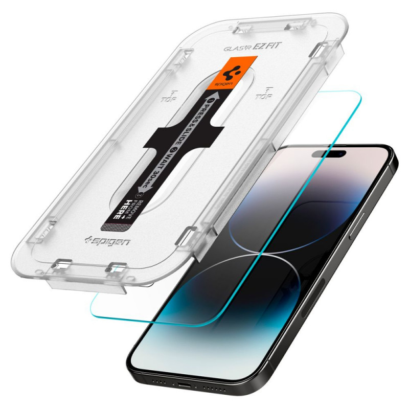 Spigen GLAS.tR EZ Fit tvrdené sklo pre Apple iPhone 14 Pro Max (2 ks)