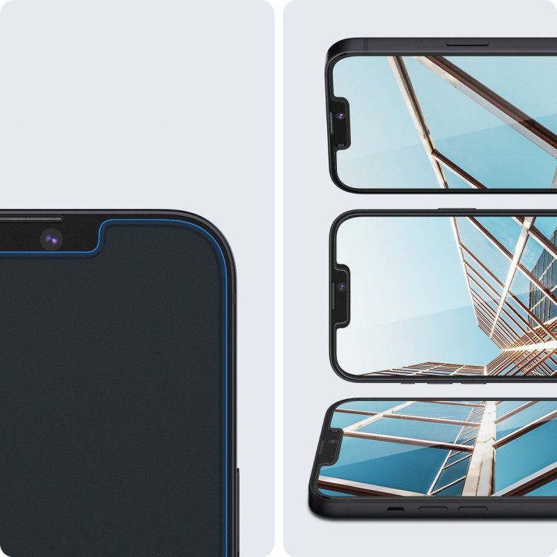 Spigen GLAS.tR EZ Fit tvrdené sklo pre Apple iPhone 13 / 13 Pro / 14 / 16e / 17e, priehľadné