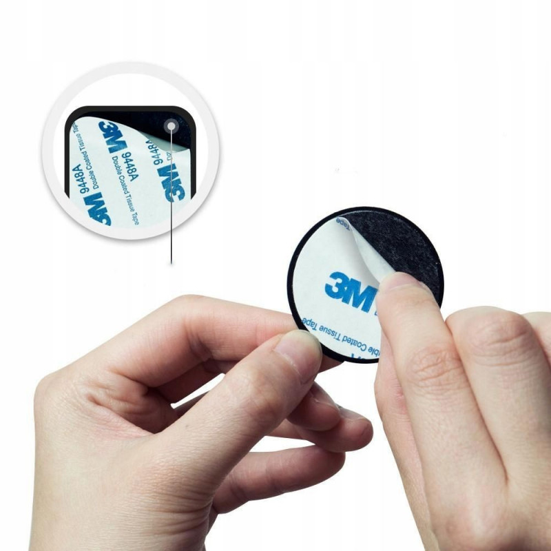 Spigen MP-4P magnetické kovové platničky pre držiaky telefónu do auta 000EP20342, čierna (4 ks)