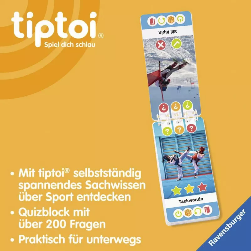 Ravensburger tiptoi Wieso? Weshalb? Warum? Quiz Sport, nemecké vydanie