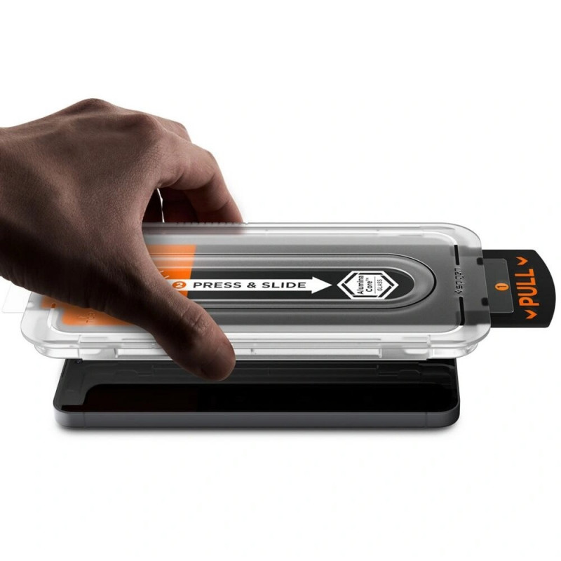 Spigen Glas.tR EZ Fit Pro tvrdené sklo pre Samsung Galaxy S25 FE, číre (2 ks)