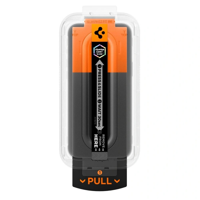 Spigen Glas.tR EZ Fit HD AGL10097 ochranné sklo pre Apple iPhone 17 Pro, transparentné
