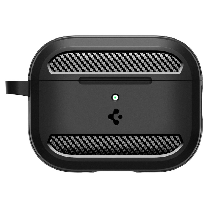 Spigen Rugged Armor ACS09822 puzdro pre Apple AirPods Pro 3, matná čierna