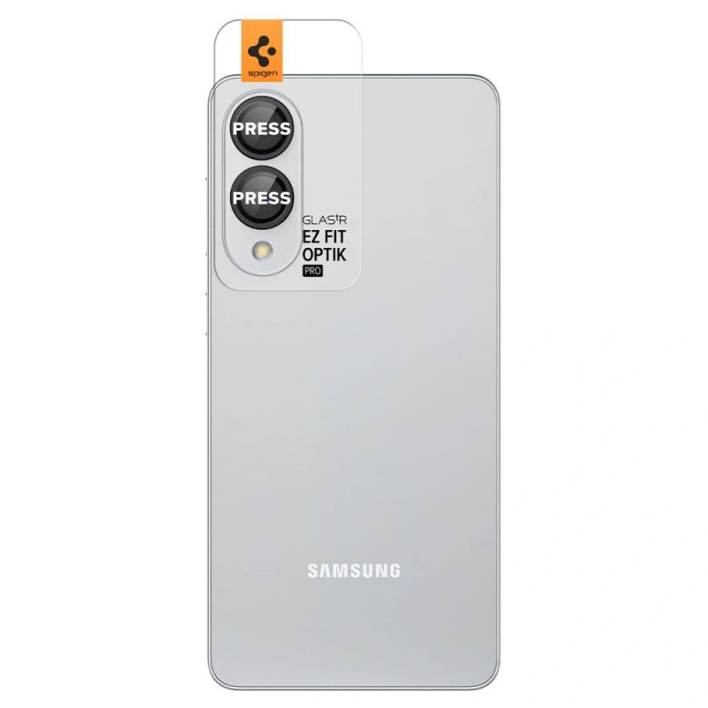 Spigen Optik Pro Glas.tR EZ Fit AGL09413 ochrana fotoaparátu pre Samsung Galaxy S25 Edge, čierna (2 ks)