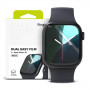 Ringke Dual Easy ochranná fólia na displej pre Apple Watch 10 / 11 46 mm, priehľadná (3 ks)