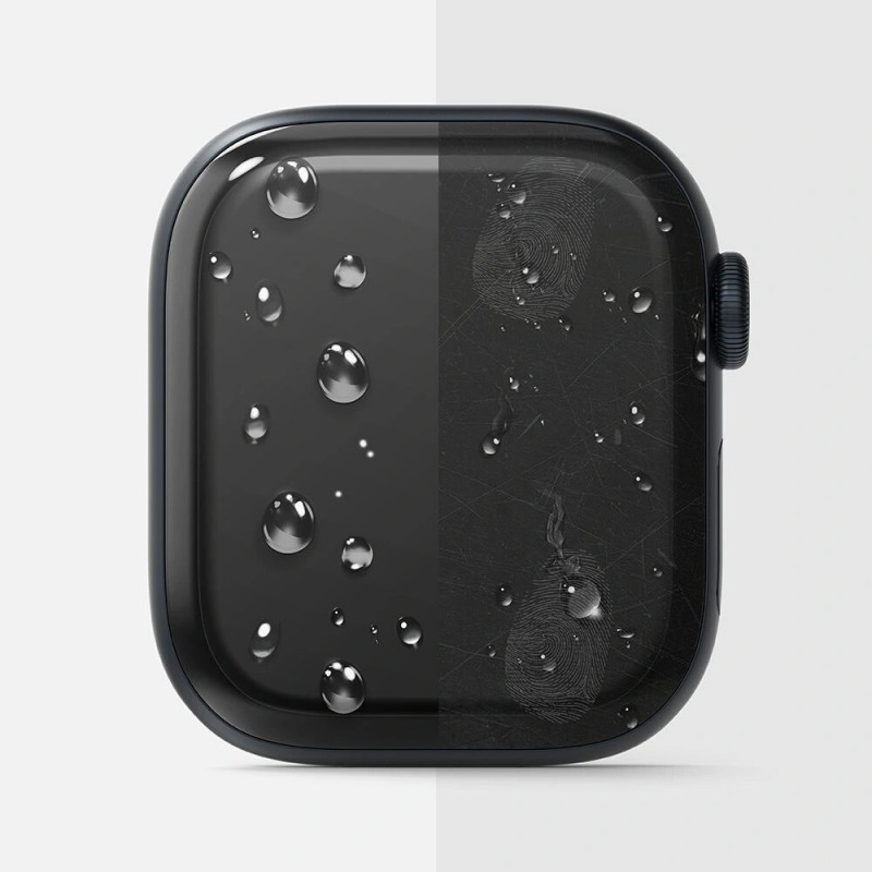 Ringke Dual Easy ochranná fólia na displej pre Apple Watch 10 / 11 46 mm, priehľadná (3 ks)