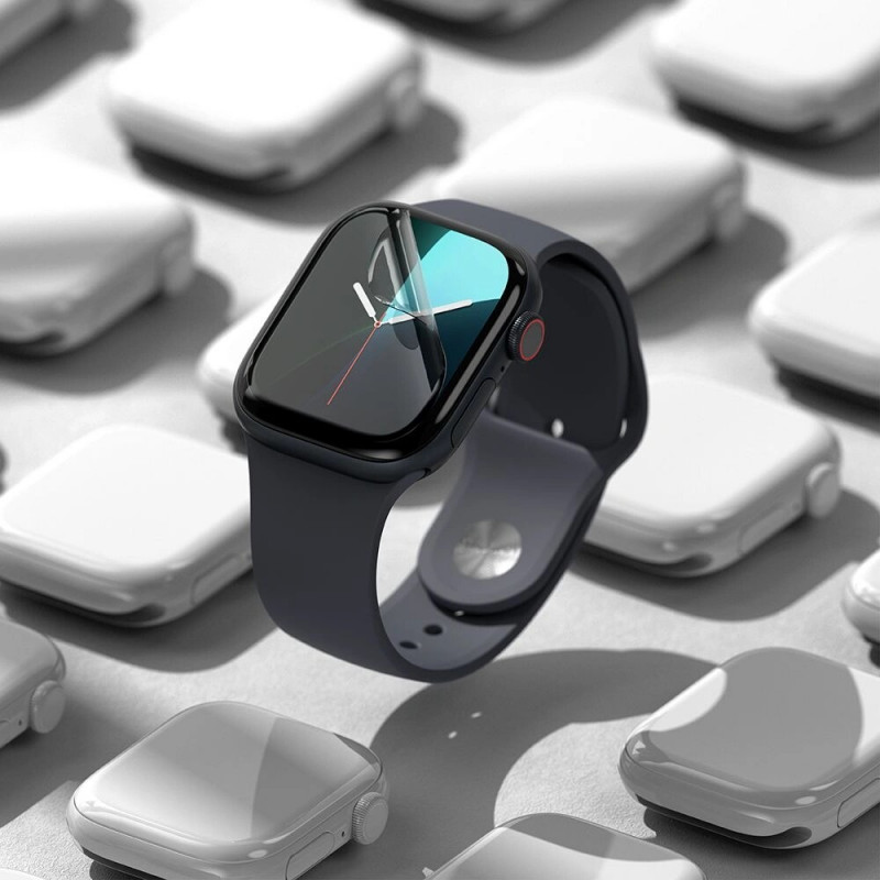 Ringke Dual Easy ochranná fólia na displej pre Apple Watch 10 / 11 46 mm, priehľadná (3 ks)