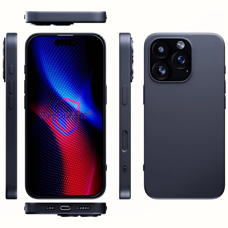 3MK Matt Case Pro pre Apple iPhone 16 Pro, čierne